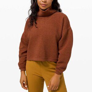LULULEMON PEACEFUL MOMENTS PULLOVER ANCIENT COPPER SIZE L/XL